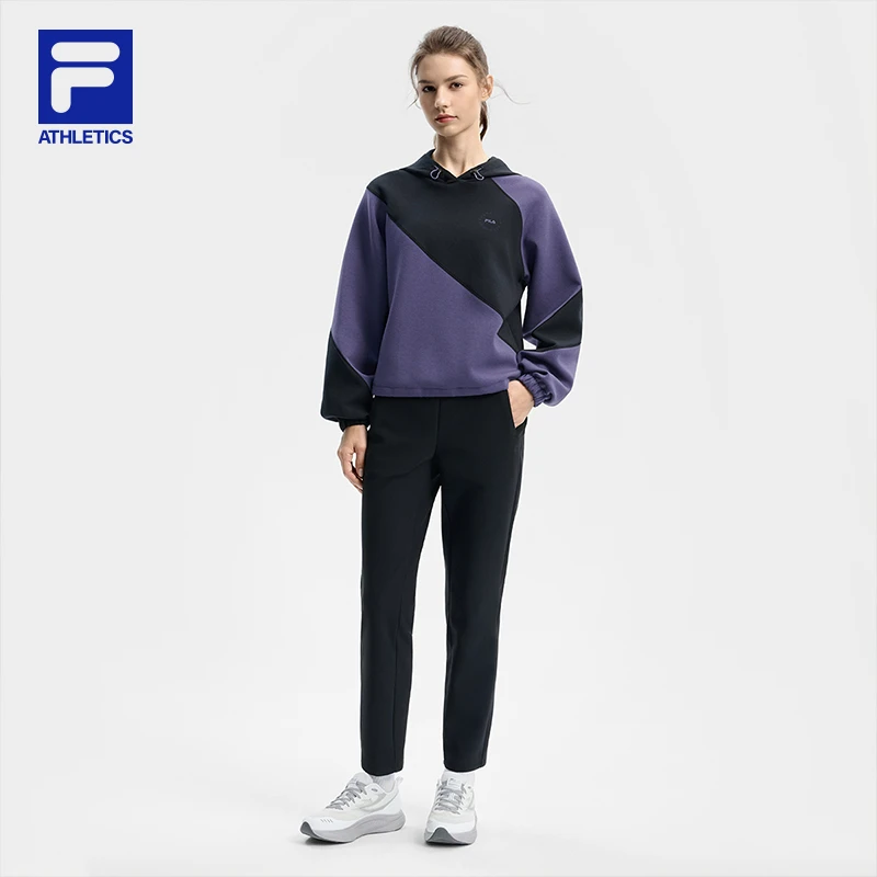 Fila/斐乐女【冬加绒保暖】女子新款高弹休闲耐磨针织裤A11W541606F