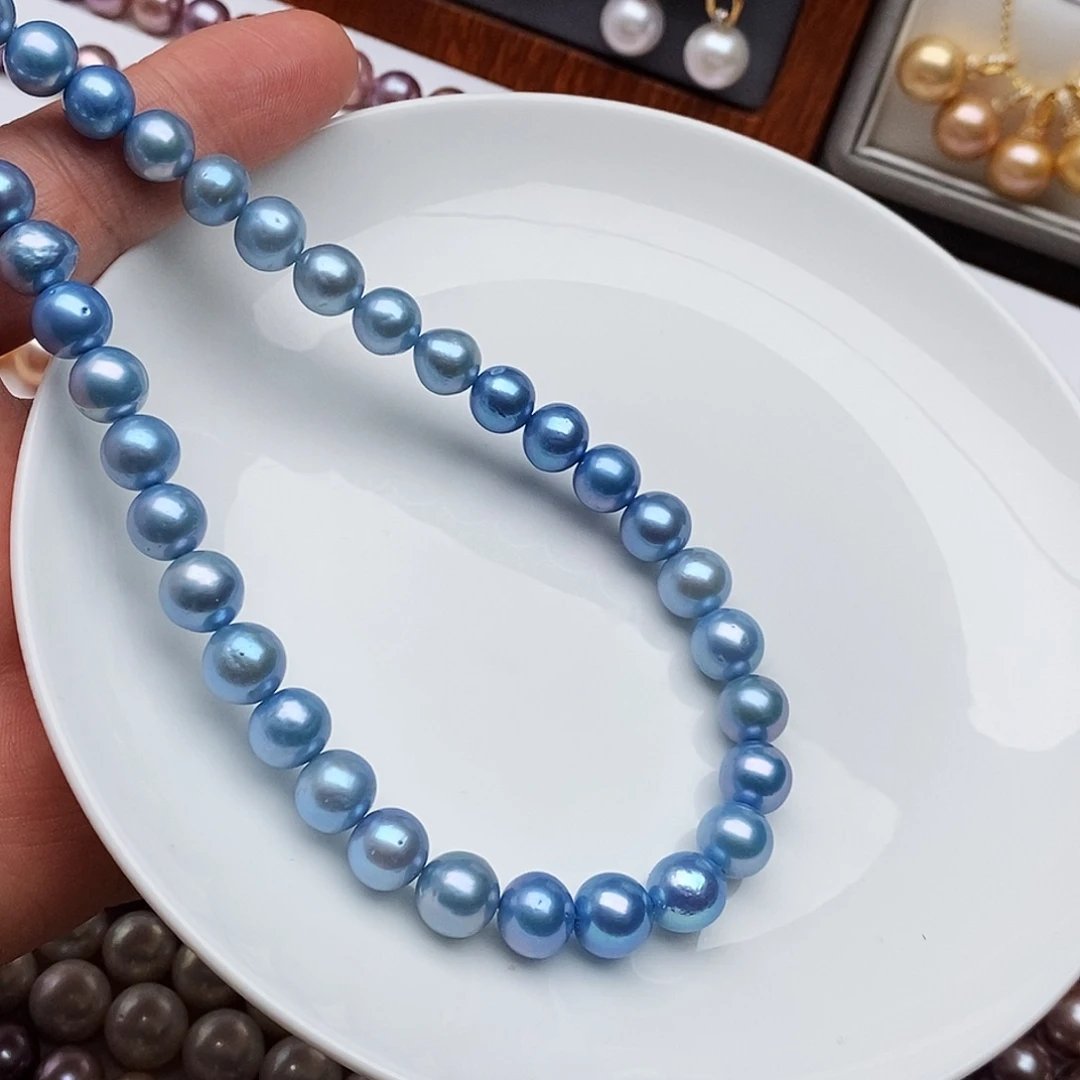 淡水珍珠颈饰银S925镶嵌