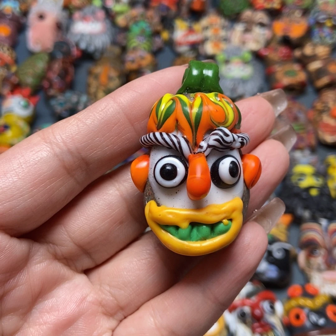 颈饰琉璃印度尼西亚橘色鼻子