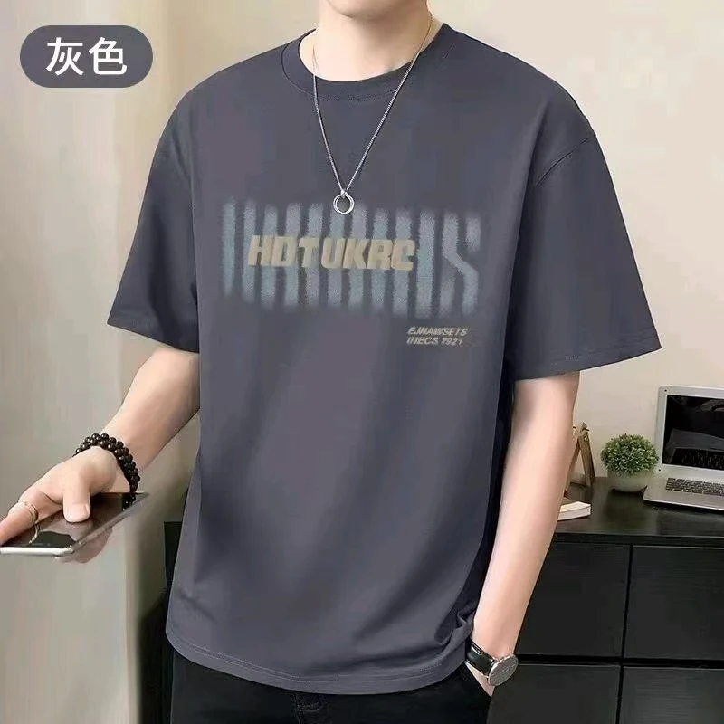 夏季新款休闲简约字母印花短袖183