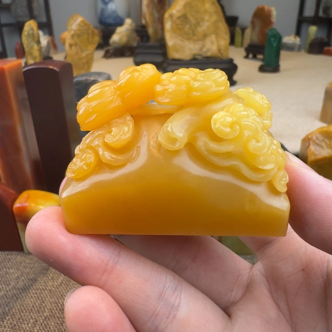 ****川印石寿山石寿山高山黄巢冻129