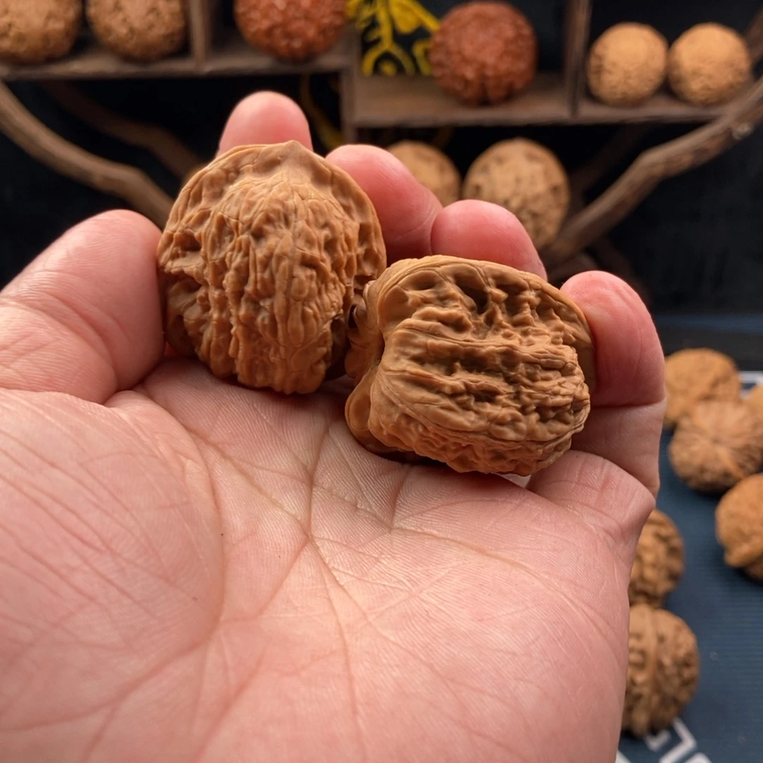 文玩核桃把件路*36-38-37全品精配原生态宽城