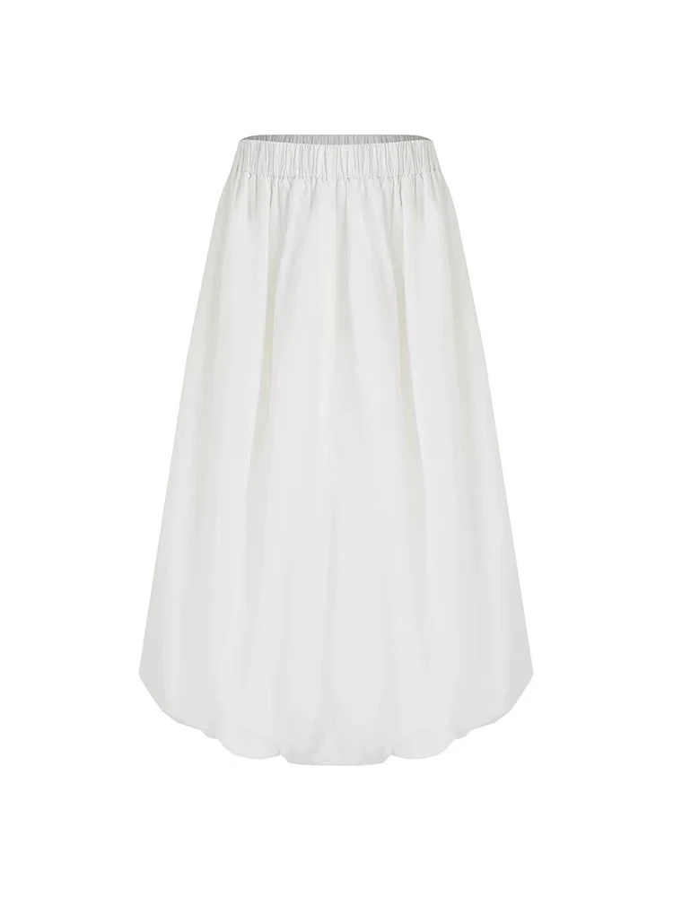 『朱小姐』休闲简约春夏款花苞半身裙 F761