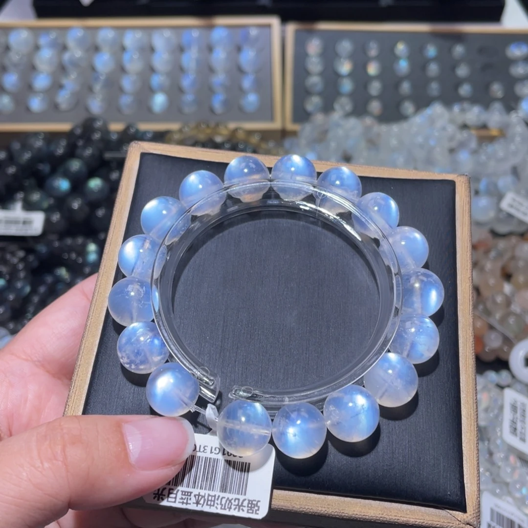 长石手链未镶嵌蓝月光手链12mm
