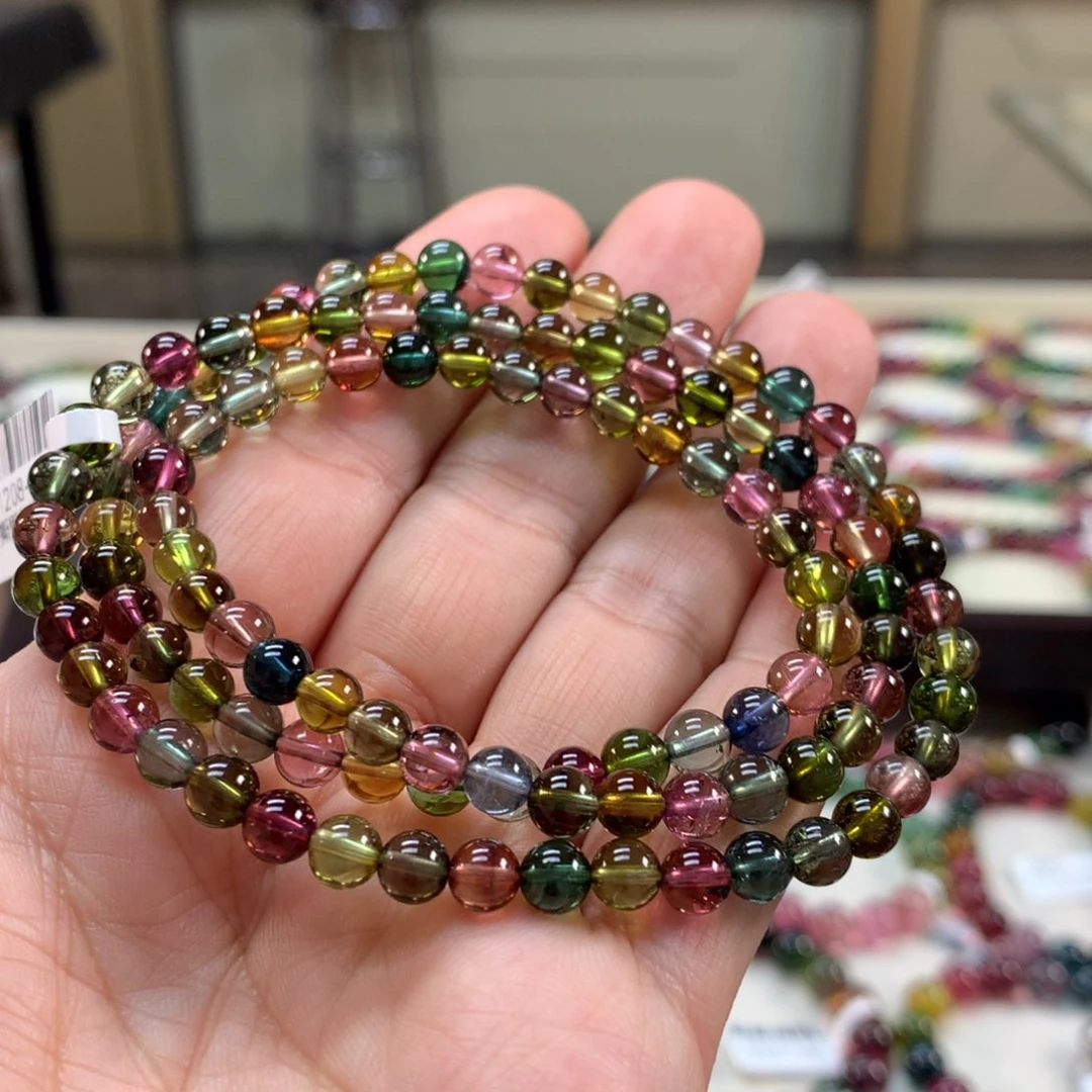 碧玺手链未镶嵌5.5左右