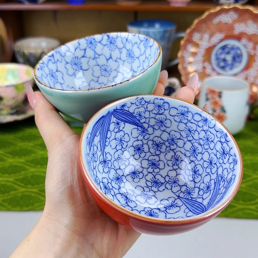 它家陶瓷真是太美啦！！两只茶碗