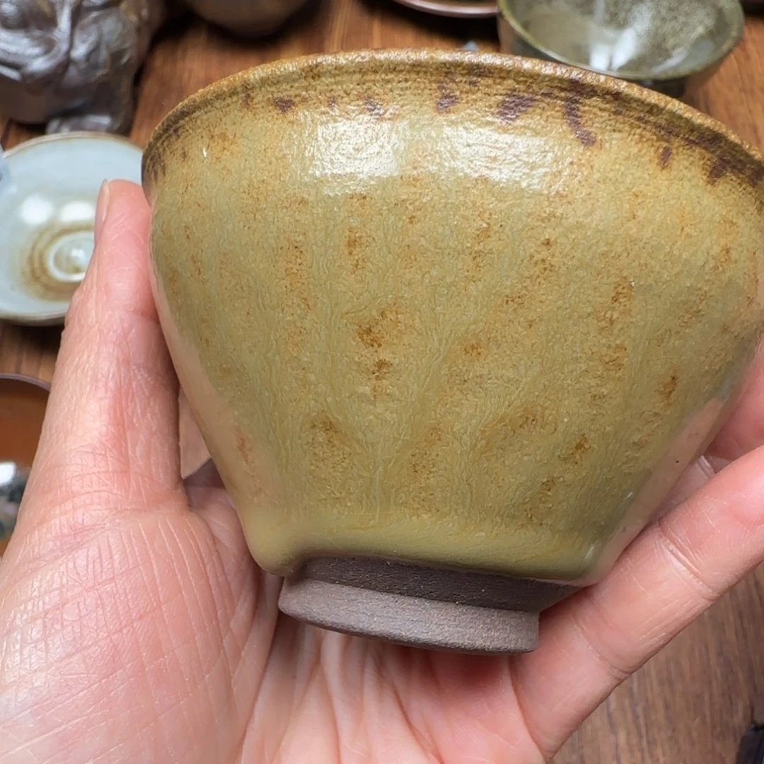 柴烧建盏茶盏茶杯825