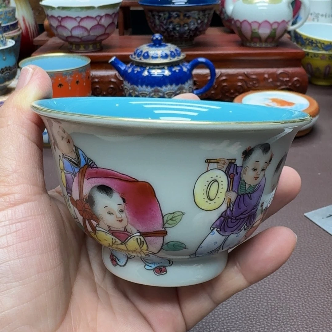 瓷片景德镇仿古手工制作精品展示