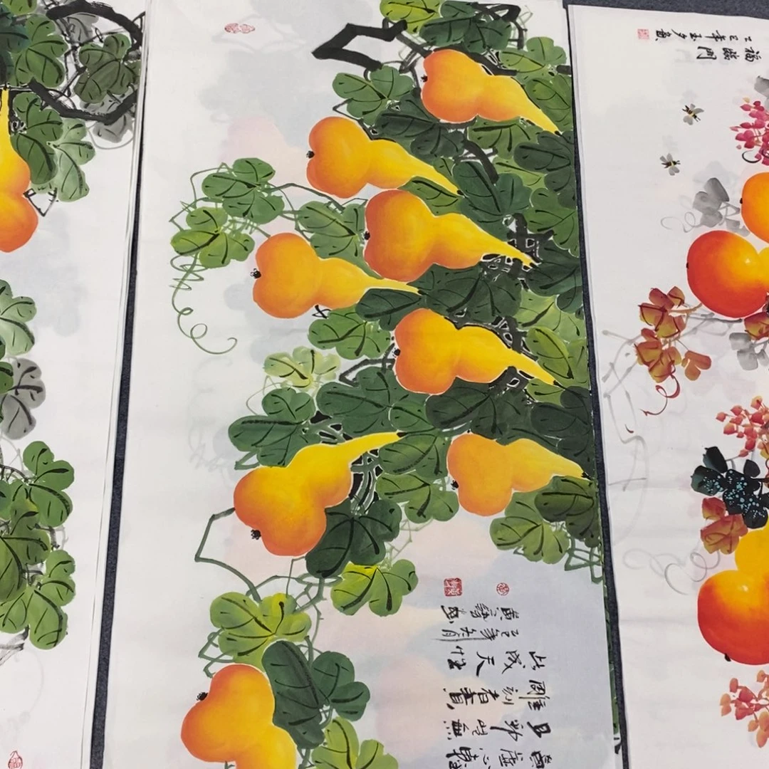 国画尺寸140✖️70四尺手绘画