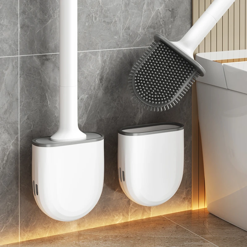 优勤马桶刷免打孔家用浴室卫生间硅胶壁挂洁厕刷清洁神器马桶刷