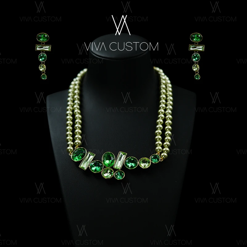 铜合金合成锆石耳饰 （HD系列）高端复古优雅冰透感万物生套装