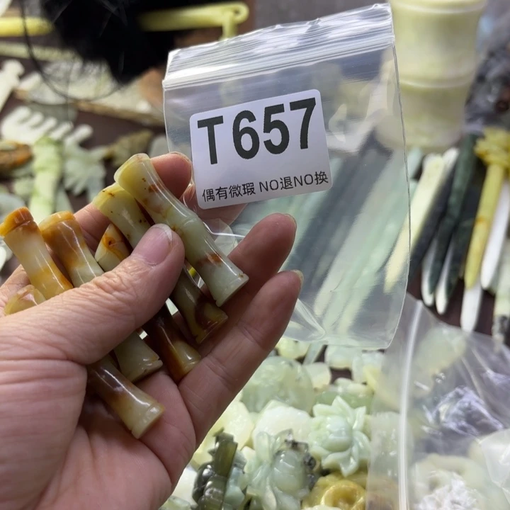 蛇纹石玉发饰合金?***?