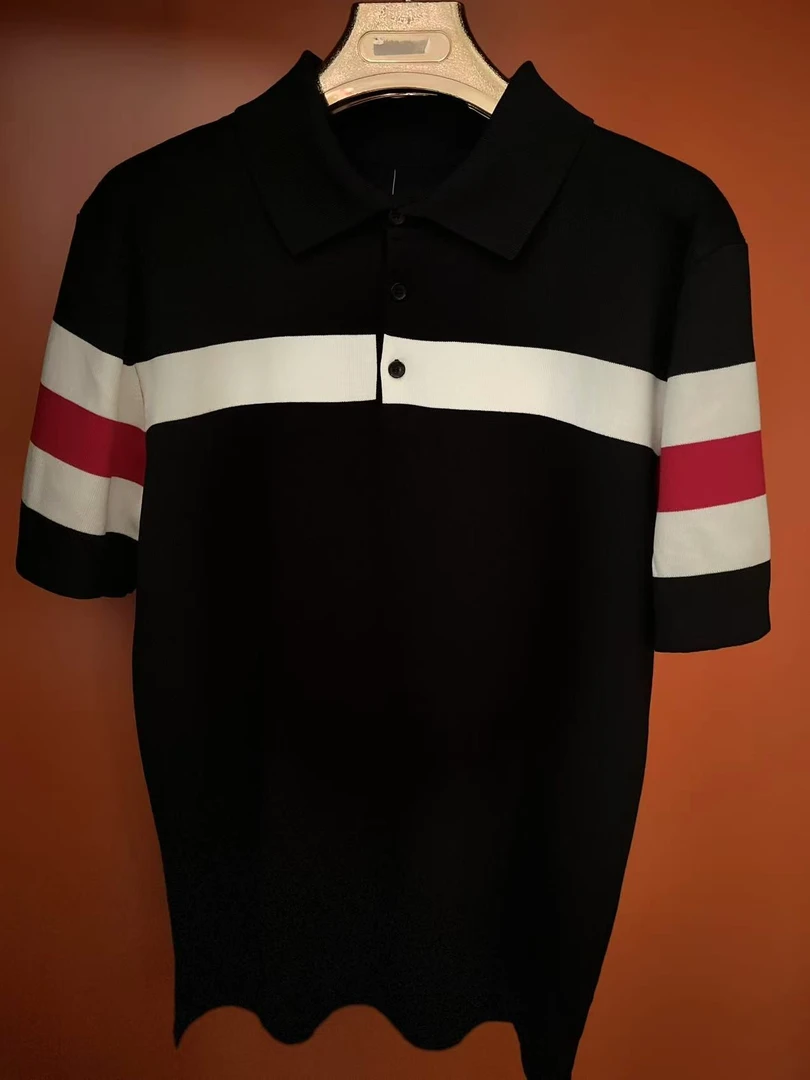 男装爆款外贸出口针织衫2025年新款商务翻领时尚