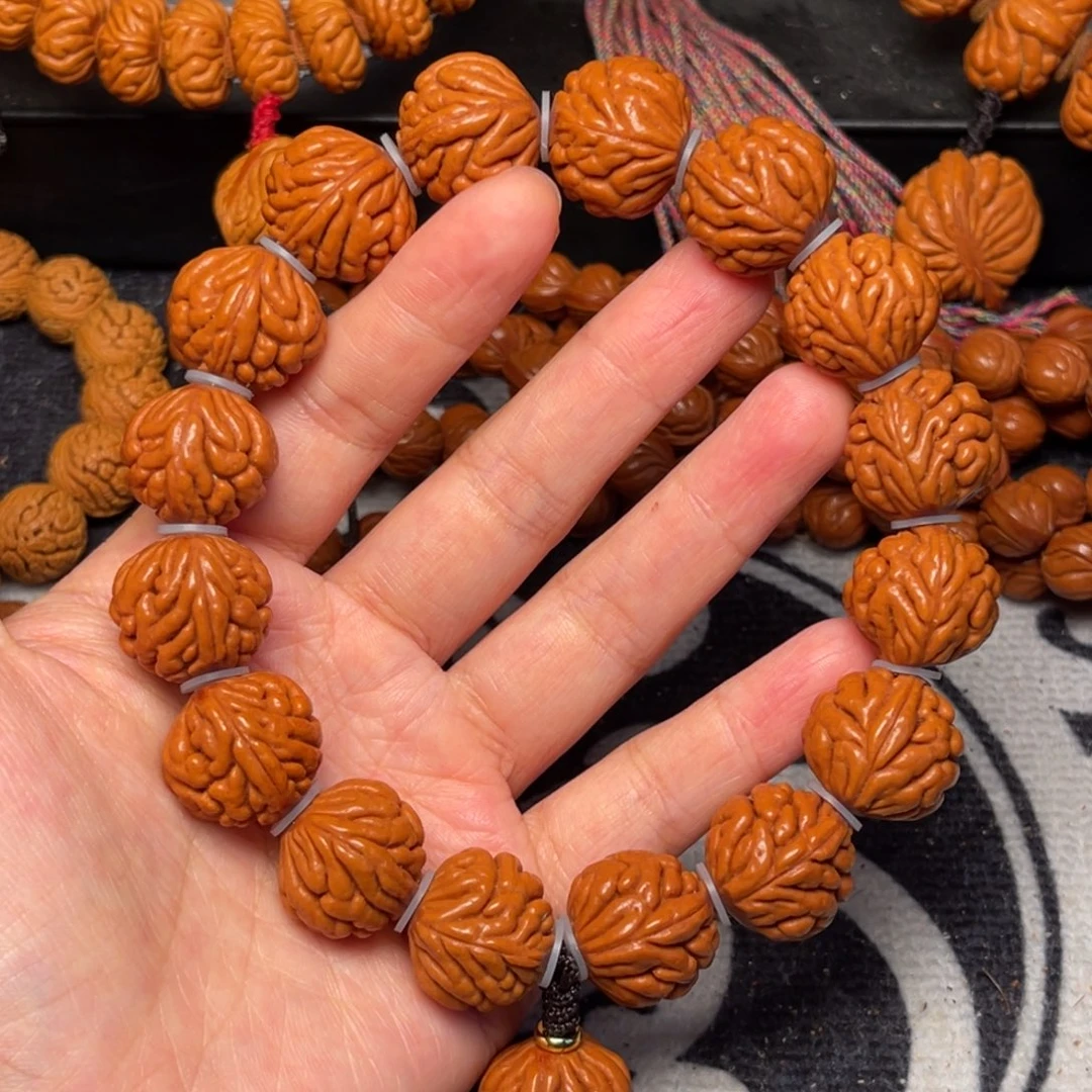 桃核手串龙纹桃核