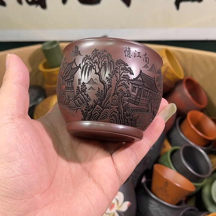 茶杯紫砂全手工紫砂主人杯