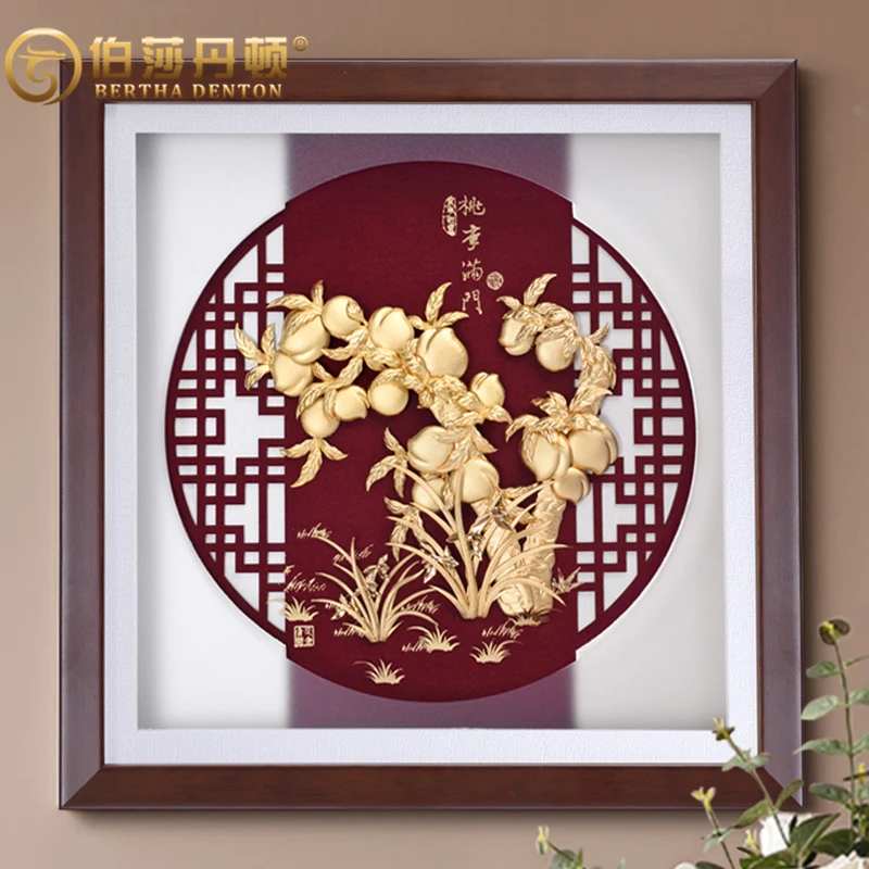 BERTHA DENTON/伯莎丹顿毕业礼物桃李满门金箔画纪念摆件谢师礼品