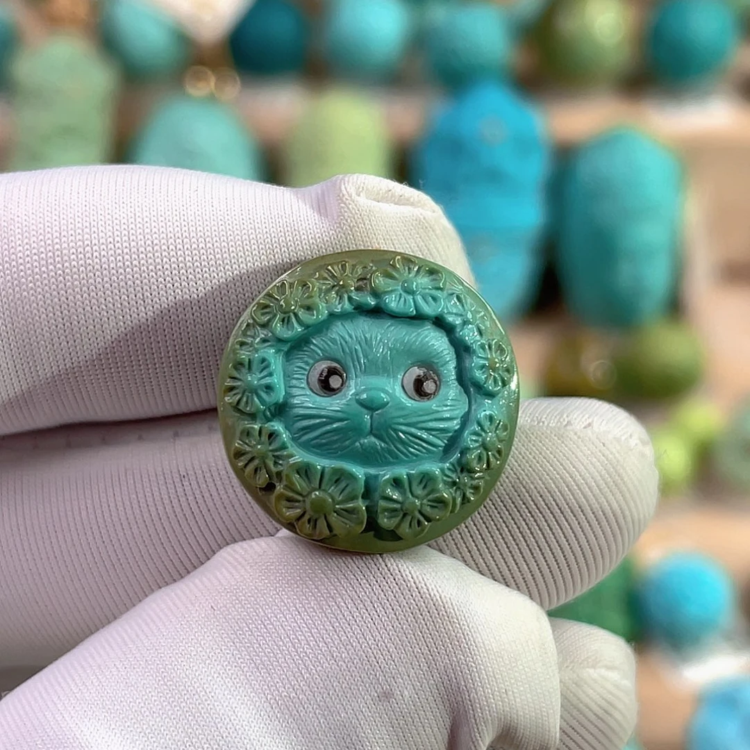 绿松石未镶嵌珠宝奇石