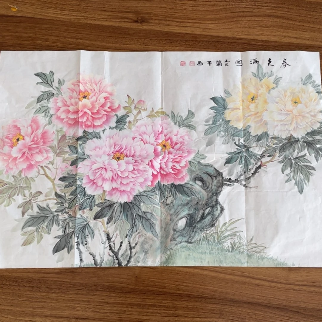 国画何福菊老师绘画