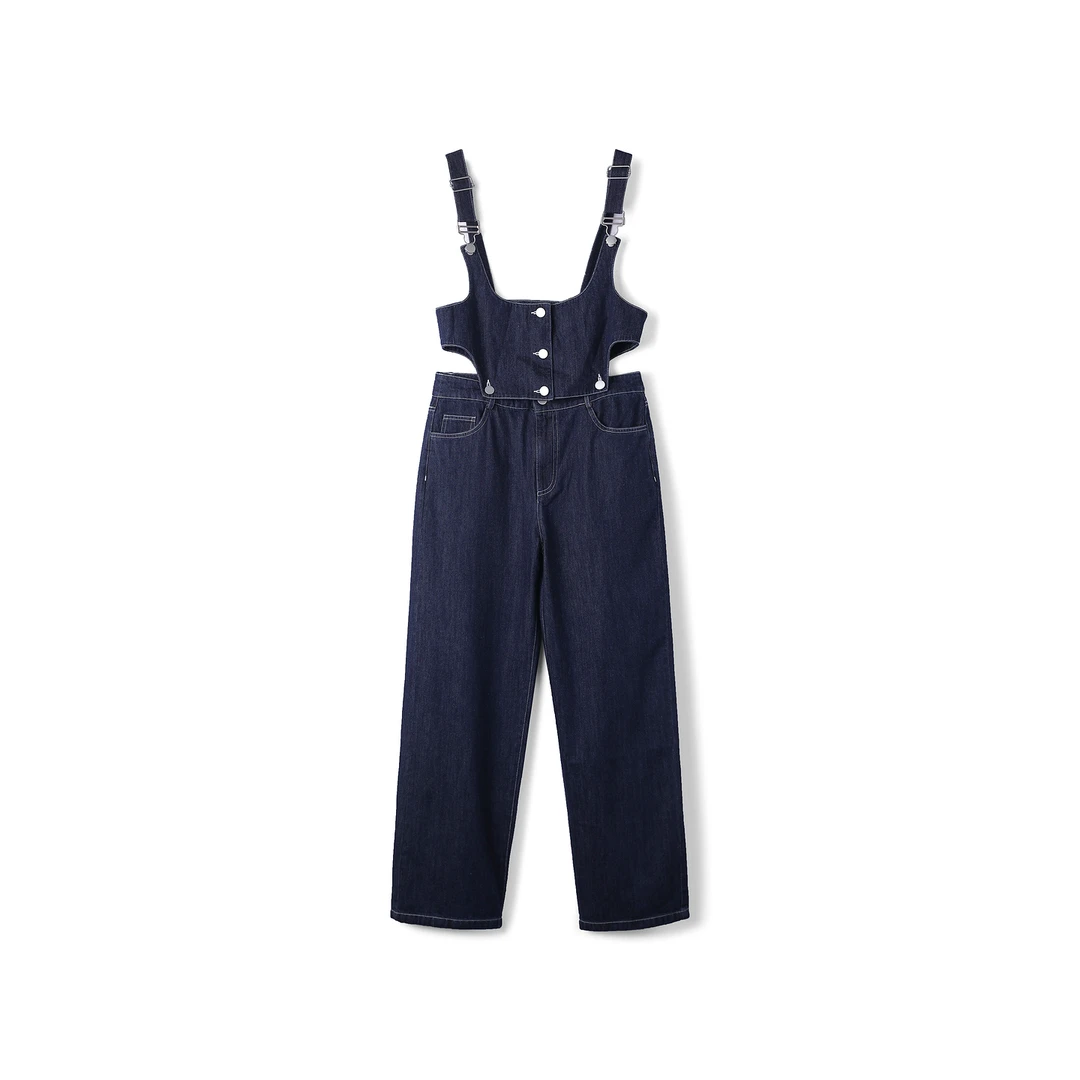 50179【依系列】水洗可拆卸背带牛仔裤8J853897D-1