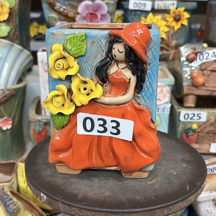 紫砂花盆粗陶材质多肉花盆