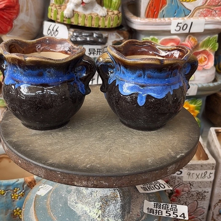 粗陶材质多肉花盆