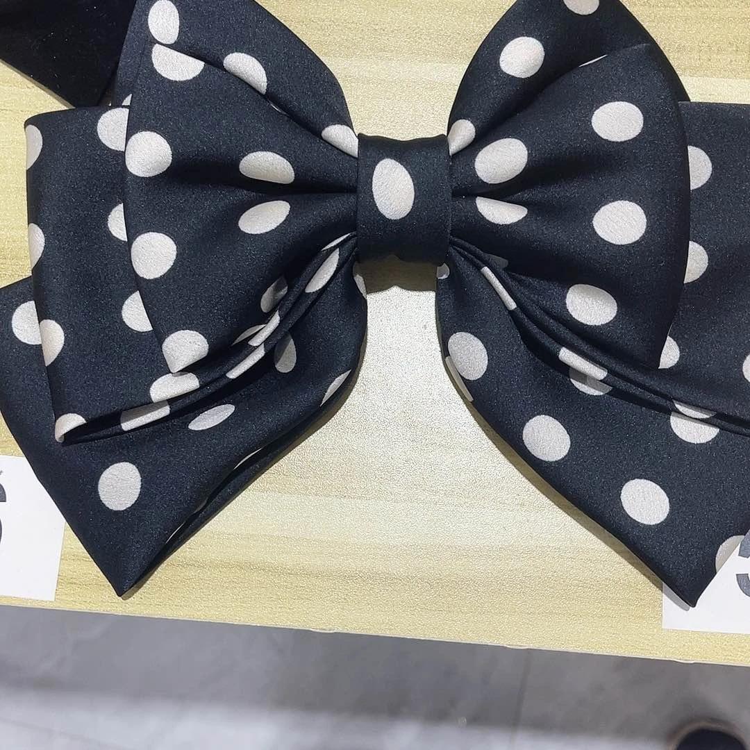 皮质铁合金蝴蝶结发夹