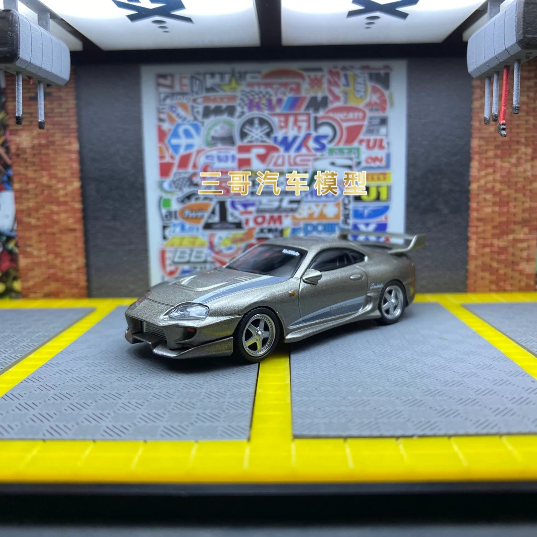 MINIGT 1:64 #978 丰田 Toyota Supra 灰色 仿真合金汽车模型摆件