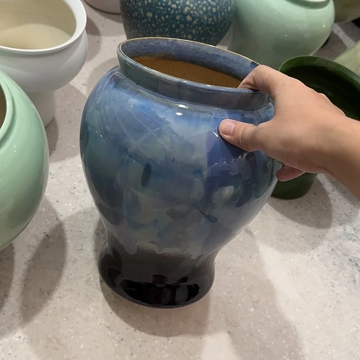 白泥花盆正品有孔