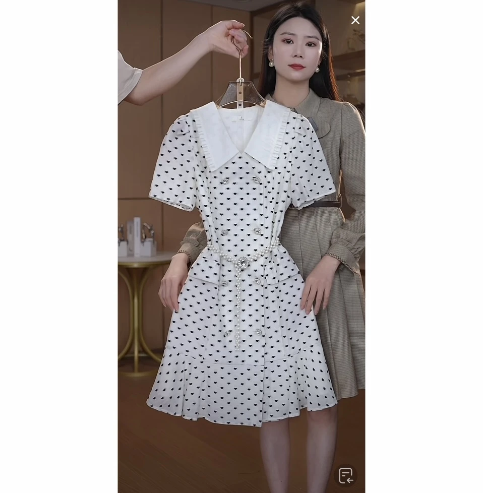 【语馨服饰】6396气质收腰显瘦连衣裙