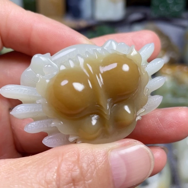 和田玉未镶嵌挂件