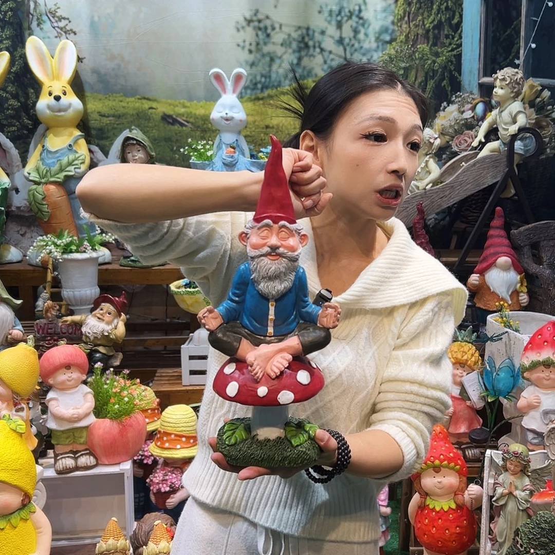 花园摆件红红火火