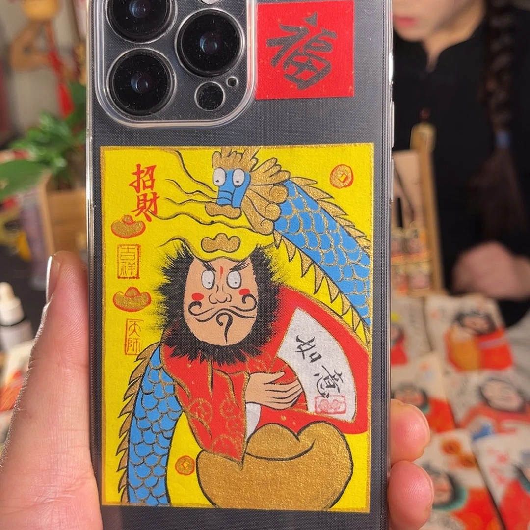 草***糖纯手绘钟馗文创画