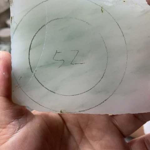 石英质玉手镯未镶嵌@*良加工定制