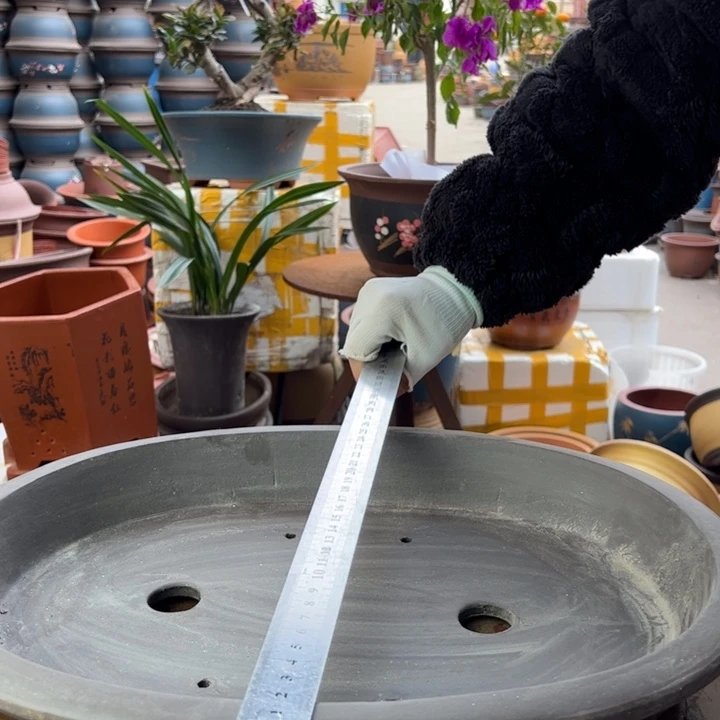 紫砂宜兴紫砂椭圆黑色44