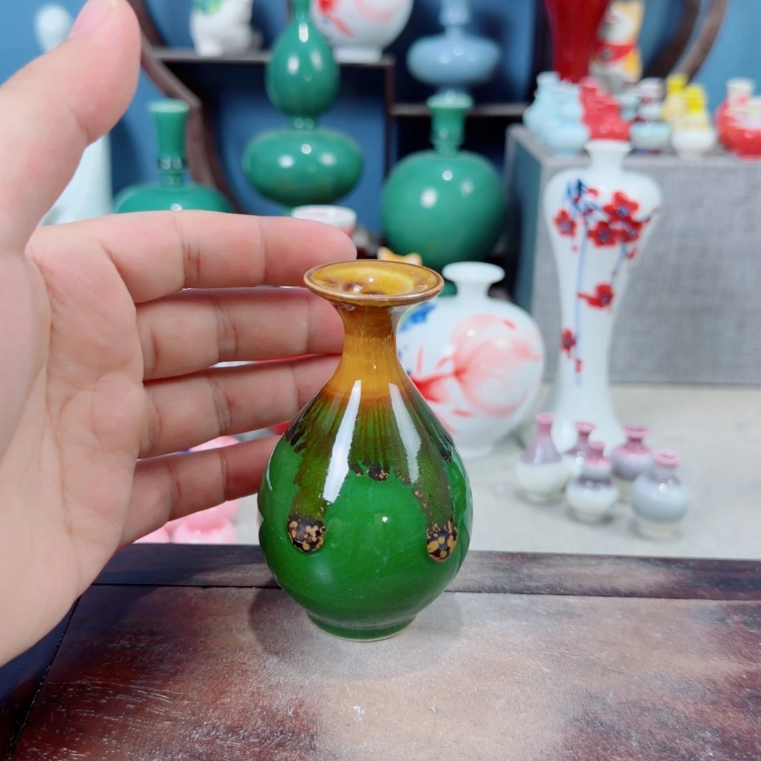 陶瓷手工小花器摆件