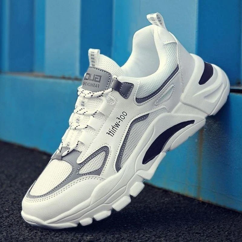 男鞋网鞋2025新款夏季透气网面镂空运动鞋百搭老爹鞋潮鞋增高防滑