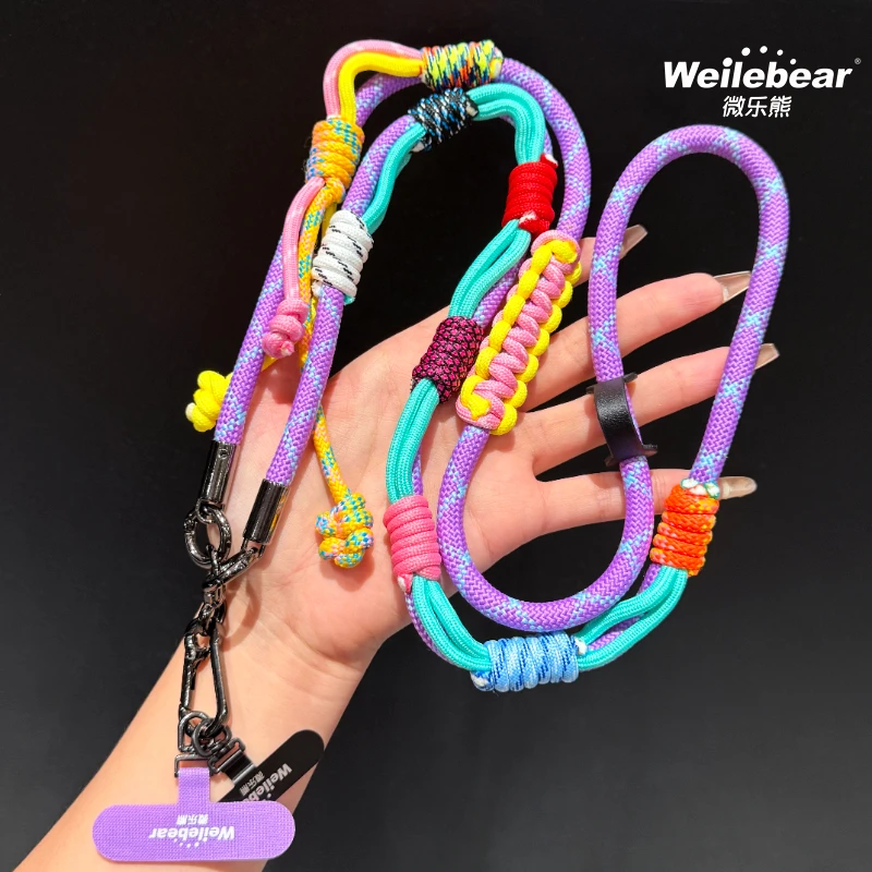 微乐熊欧洲防偷手机挂绳斜挎可背原创高端相机包包肩背带手机链女