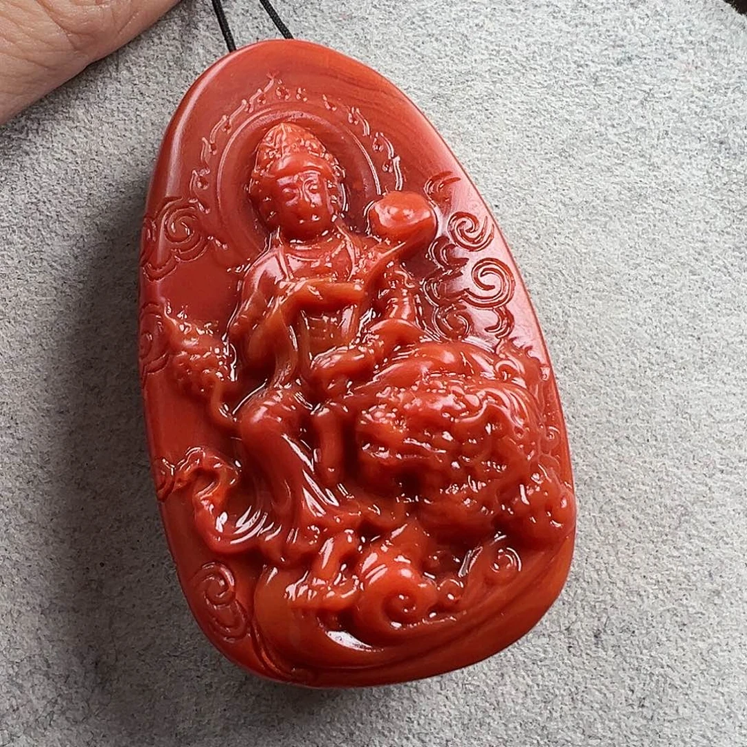 南红玛瑙吊坠未镶嵌