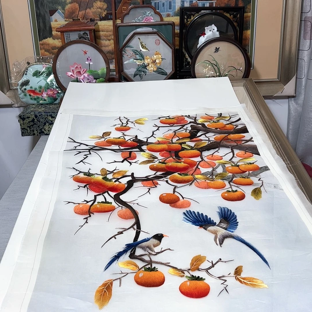 刺绣纯手工刺绣画