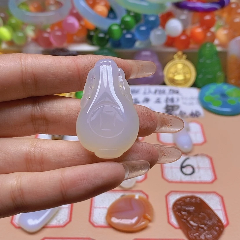 【闪购商品】玛瑙/玉髓车挂合金静**语