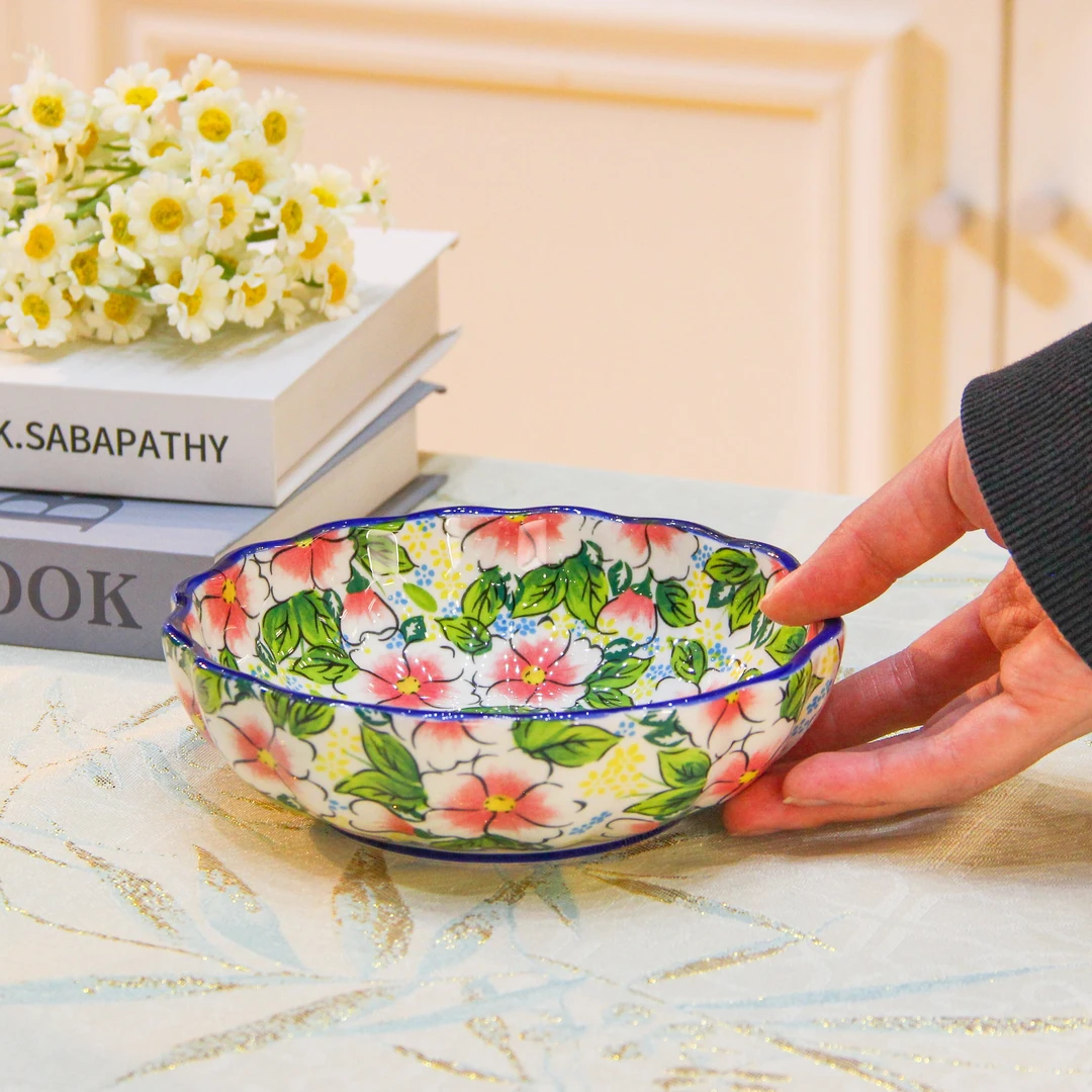 桃花含笑-5.8英寸汤盘