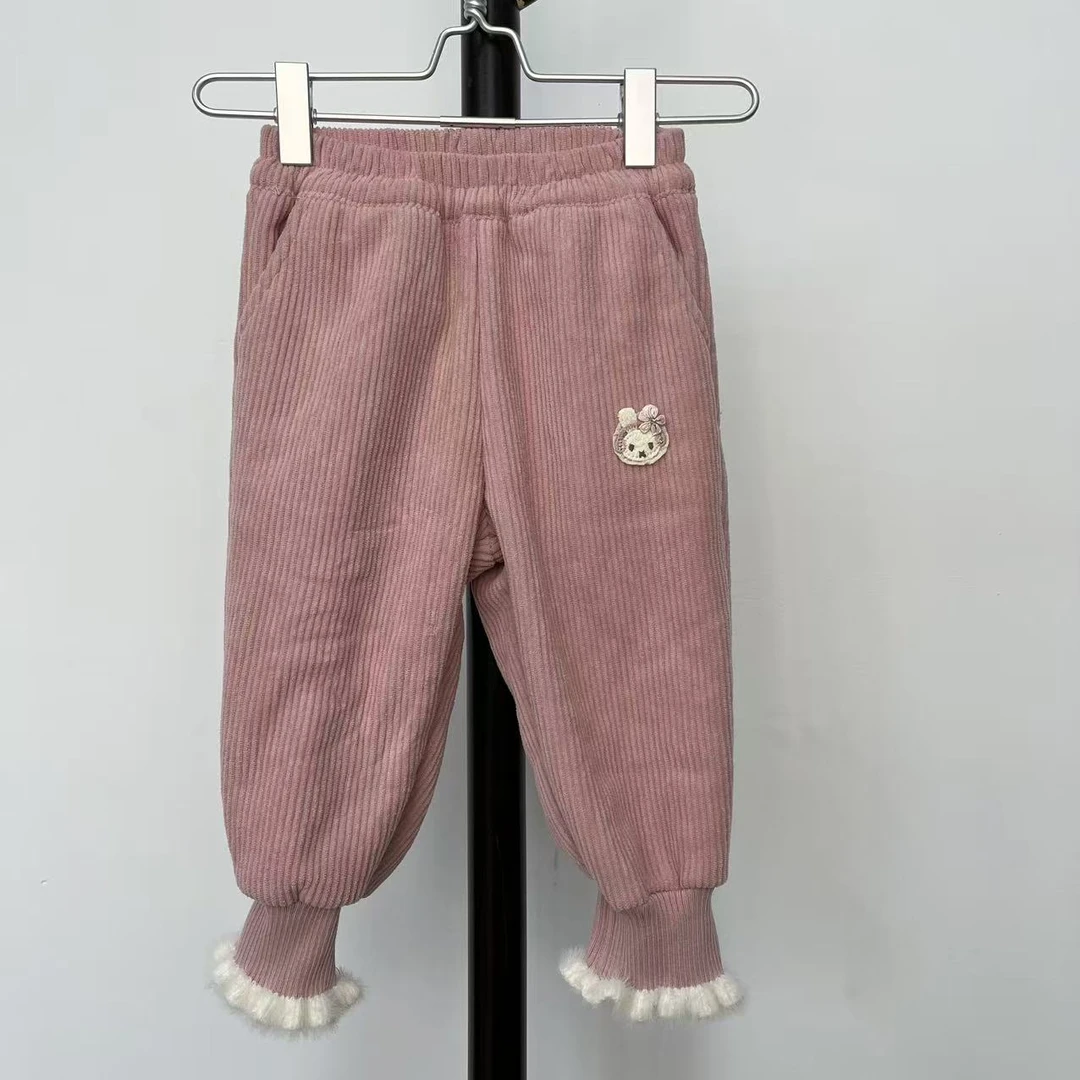 Wone丽子家童装  女童可爱兔子加绒裤