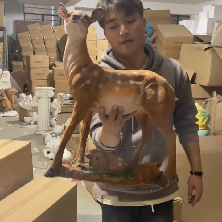 【闪购商品】陶瓷摆件大号母鹿摆件