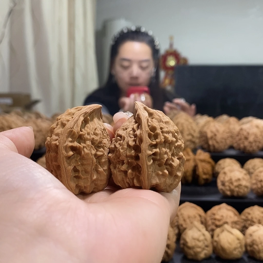把件文玩核桃39➕蛇头有修练手对