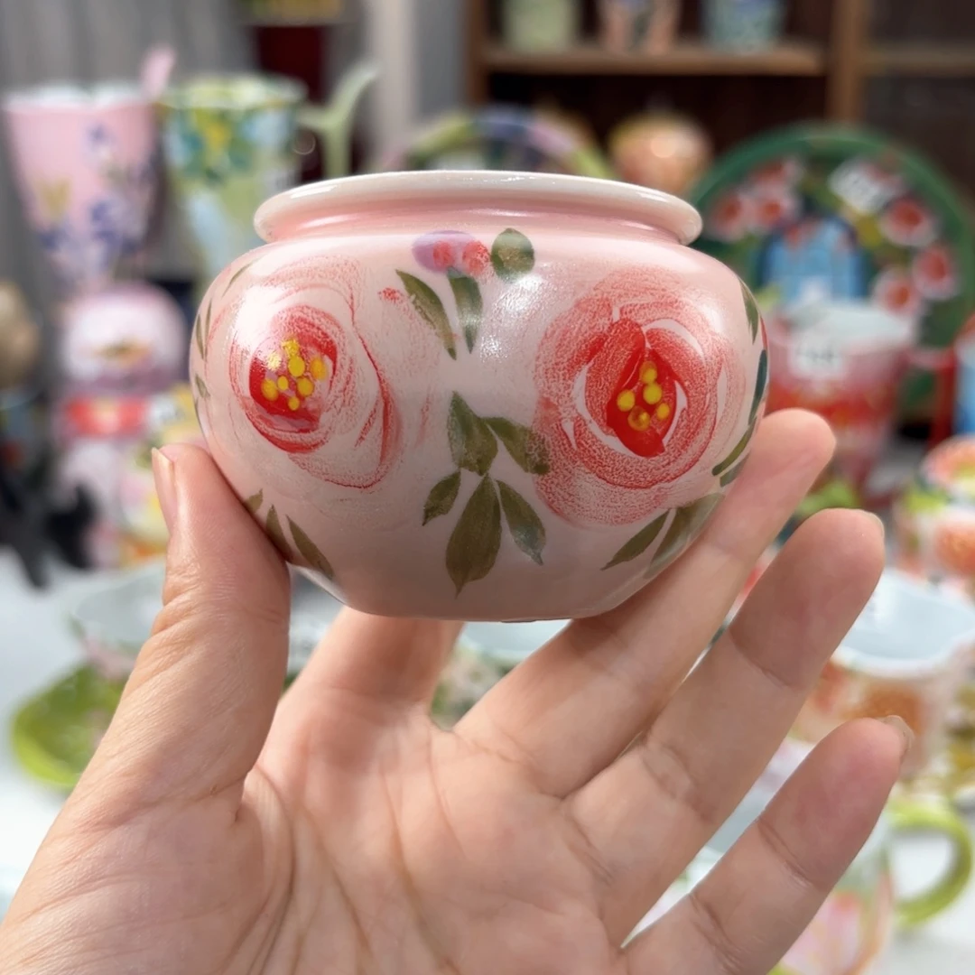 景德镇手绘高温釉下彩陶瓷茶具
