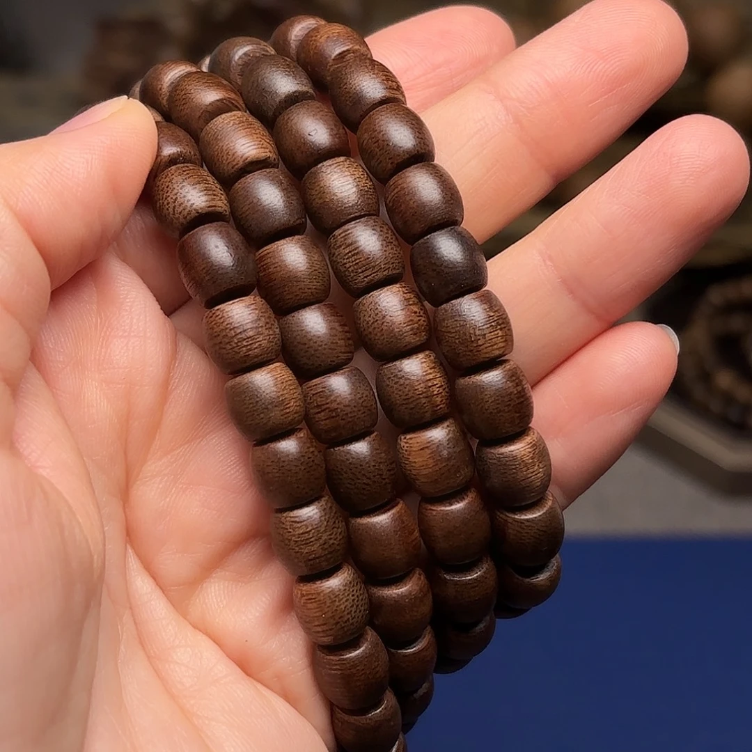 手串沉香越南芽庄绿棋玉化0.8×108