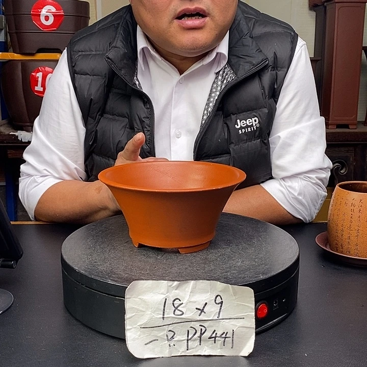 紫砂花盆货号一只PP441