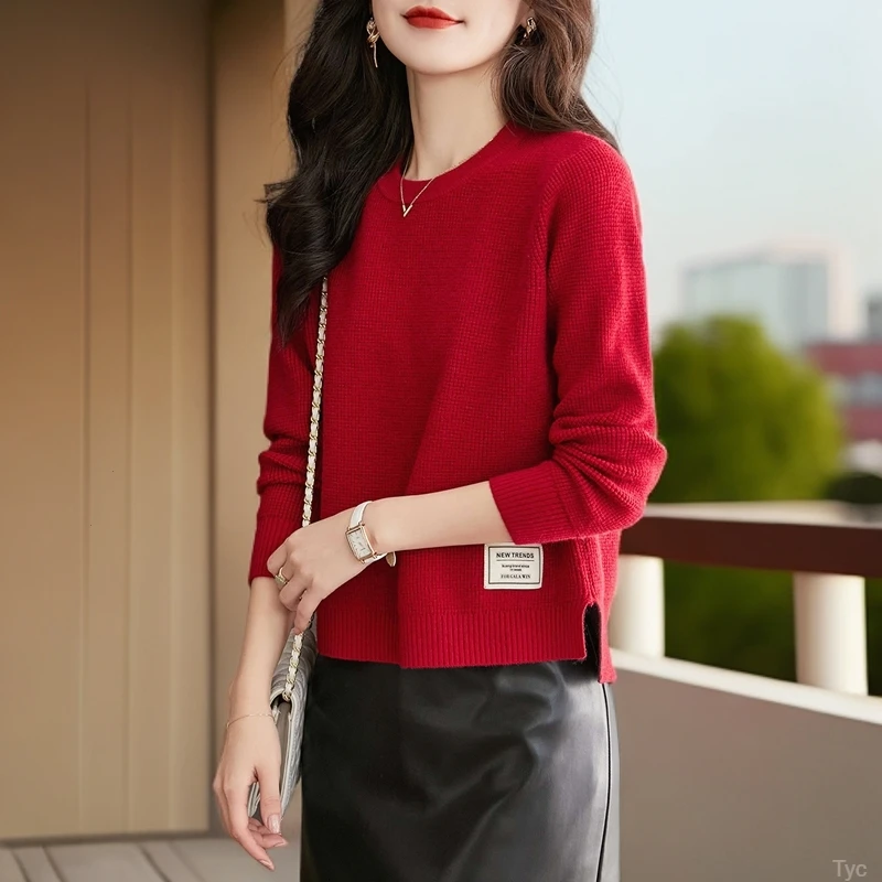 2025秋冬新款宽松法式减龄小香风上衣女针织衫洋气休闲百搭毛衣女