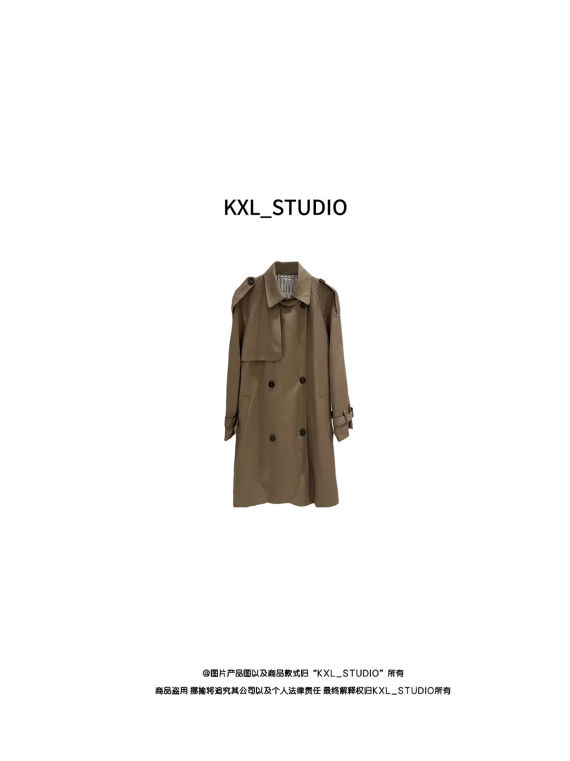 KXL-STUDIO【KELE精选】南法遐想～双排扣风衣24753卡其色