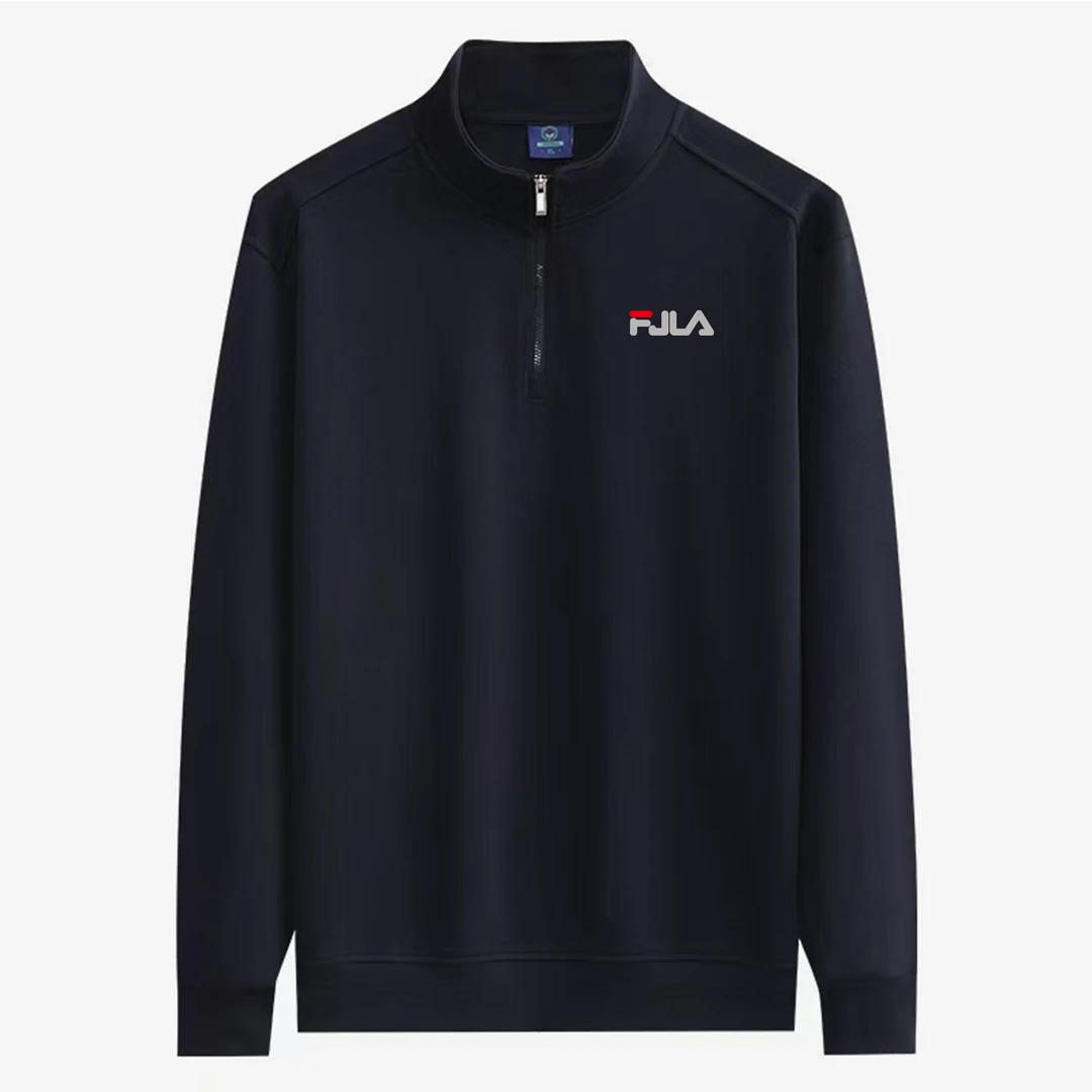 秋冬新款百搭卫衣爆款拉链领长袖运动休闲百搭立领上衣【红F】